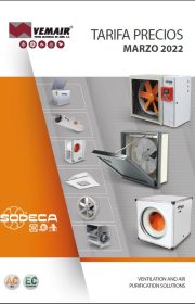 tarifa de ventilación Sodeca 2022